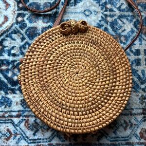 Never been used wicker canteen bag